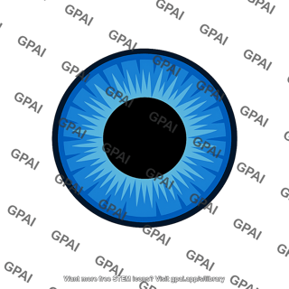 Blue eye iris