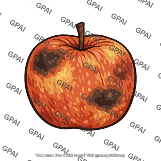 Apple overripe