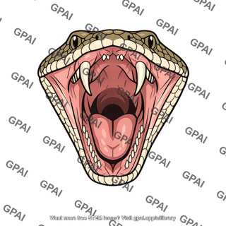 Snake head gaping