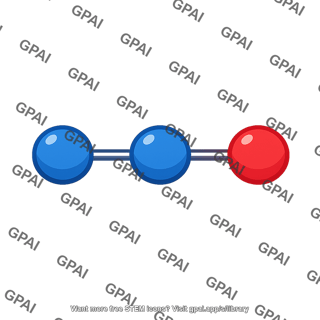Nitrous oxide molecule