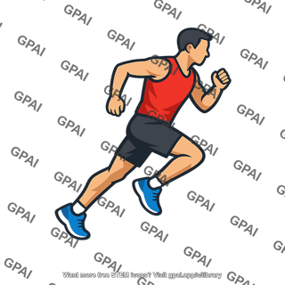 Runner running