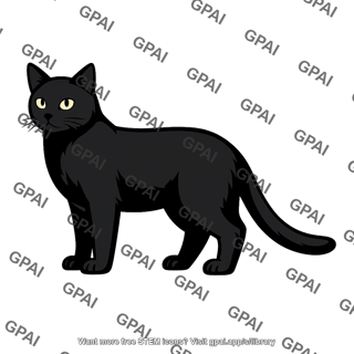 Domestic cat black