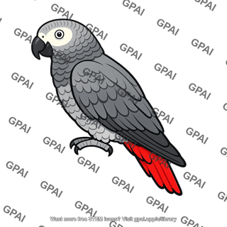 African grey parrot