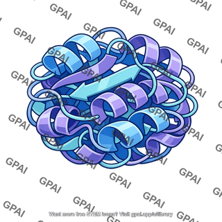 Globular protein ribbon