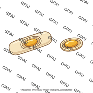 Endospore in rod shaped bacterium