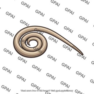 Coiled insect proboscis