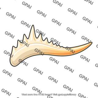 Conodont fossil element
