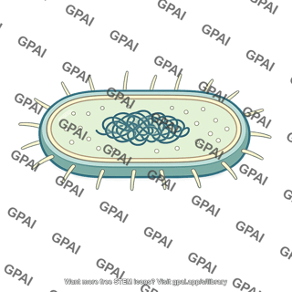 Prokaryotic cell with pili