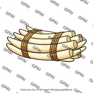 Illegal shipment of elephant tusks