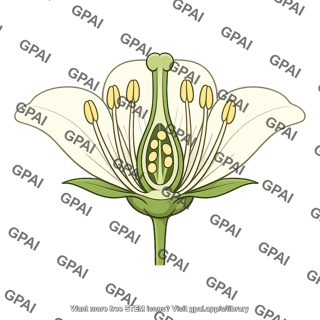 Flower longitudinal section
