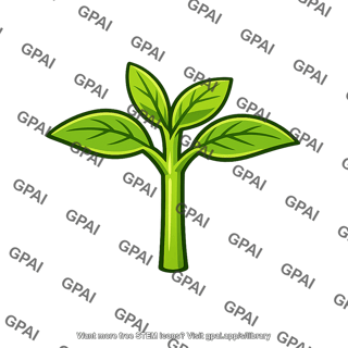 Plant shoot de etiolated