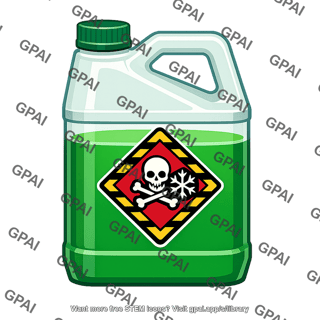 Antifreeze bottle