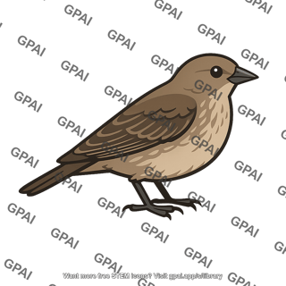 Brown headed cowbird female
