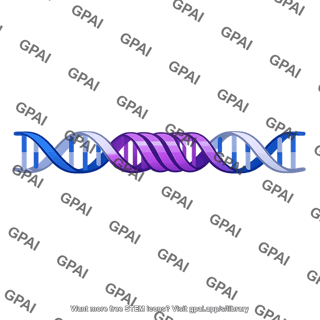 Dna helix highlighted gene