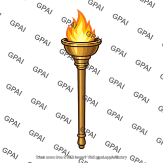Lighted torch