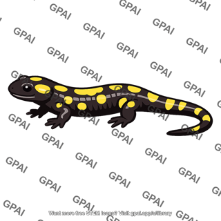 Yellow marked salamander