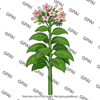 Flowering tobacco plant