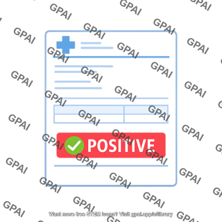 Positive lab report