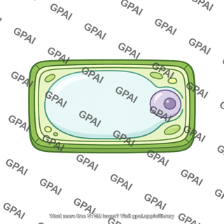 Protoplast within cell wall