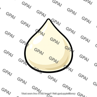 Cream liquid droplet