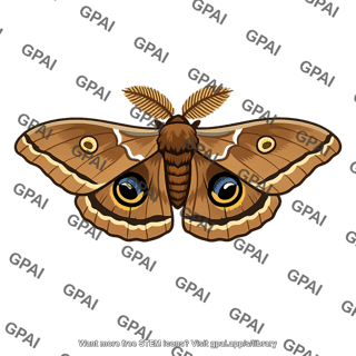 Polyphemus moth male