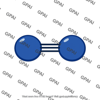 Diatomic molecule double bond