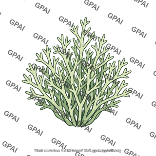 Lichen fruticose