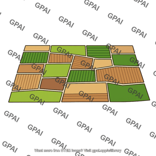 Farmland aerial patchwork