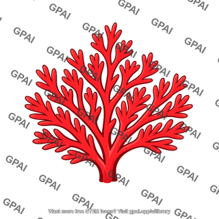 Red alga bright red