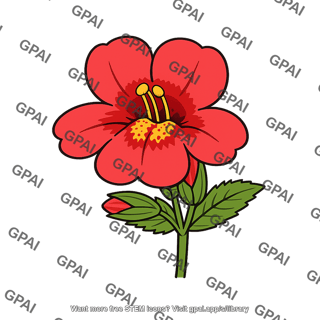 Monkey flower mimulus lewisii flower with cardinalis allele