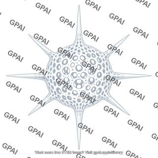 Radiolarian skeleton