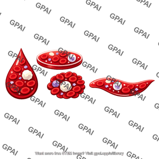 Whole blood with visible cells