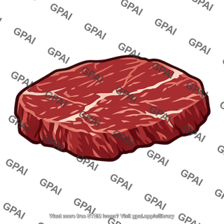 Raw steak