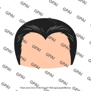 Widows peak hairline