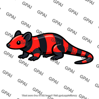 Animal with aposematic coloration