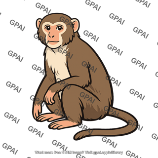 Sitting monkey