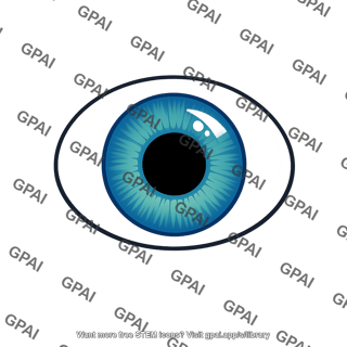 Vertebrate eye frontal view