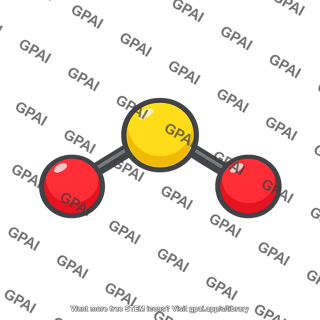 Sulfur dioxide molecule