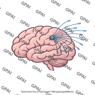 Brain with wires