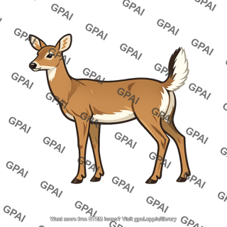 White tailed deer