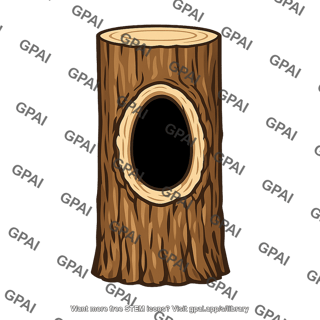 Tree trunk hollow