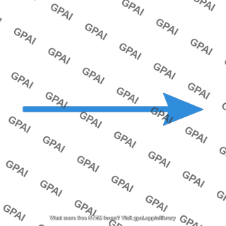 Blue movement arrow