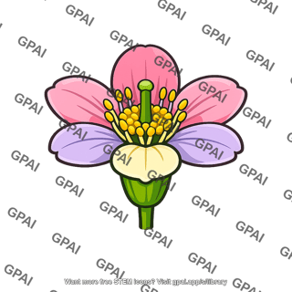Flower with short floral tube