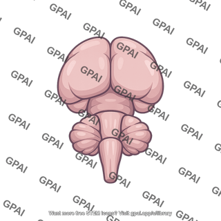 Vertebrate brain schematic dorsal