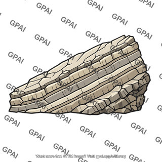 Geological uplifted rock