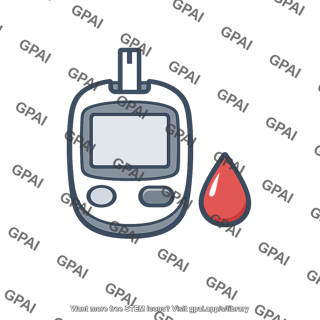 Glucometer with blood drop
