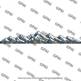Snow capped mountain range