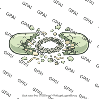 Bacterial cell lysed