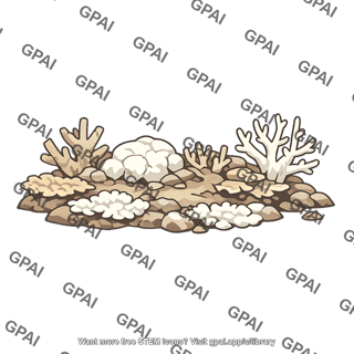Degraded coral reef