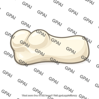 Astragalus double hump one end